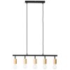 Brilliant Tiffany Pendant Light Ecru, black, 5-light sources