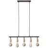 Brilliant Tiffany Pendant Light gold, black, 5-light sources