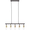 Brilliant Tiffany Pendant Light gold, black, 5-light sources