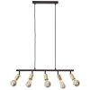 Brilliant Tiffany Pendant Light gold, black, 5-light sources