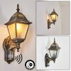 Naofe Outdoor Wall Light brown, gold, 1-light source, Motion sensor