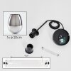 Vevino Pendant Light glass 20 cm chrome, Smoke-coloured, 1-light source
