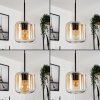 Lauden Pendant Light glass 15 cm Amber, clear, 1-light source