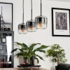 Lauden Pendant Light glass 15 cm clear, Smoke-coloured, 3-light sources