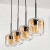 Lauden Pendant Light glass 15 cm Amber, clear, 4-light sources