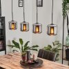 Lauden Pendant Light glass 15 cm chrome, Smoke-coloured, 4-light sources