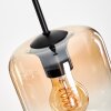 Lauden Pendant Light glass 15 cm Amber, clear, 3-light sources