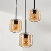 Lauden Pendant Light glass 15 cm Amber, 3-light sources