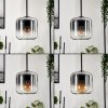 Lauden Pendant Light glass 15 cm clear, Smoke-coloured, 5-light sources