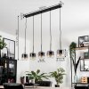 Lauden Pendant Light glass 15 cm clear, Smoke-coloured, 5-light sources