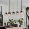 Lauden Pendant Light glass 15 cm clear, Smoke-coloured, 5-light sources