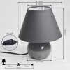 Bodin Table lamp grey, 1-light source