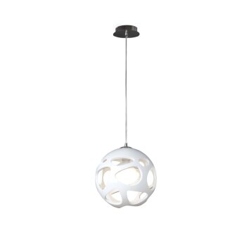 Mantra ORGANICA Pendant Light chrome, white, 1-light source