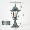 Hongkong pedestal light green, black, 1-light source
