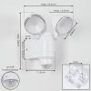 Anyarhwi Outdoor Wall Light LED white, 2-light sources, Motion sensor