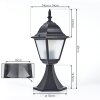 Naofe pedestal light black, 1-light source