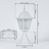 Naofe pedestal light white, 1-light source