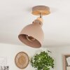 Brunnen Ceiling Light brown, Wood like finish, Taupe, 1-light source
