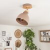 Brunnen Ceiling Light brown, Wood like finish, Taupe, 1-light source
