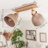 Brunnen Ceiling Light brown, Wood like finish, Taupe, 2-light sources