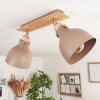Brunnen Ceiling Light brown, Wood like finish, Taupe, 2-light sources