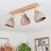 Brunnen Ceiling Light brown, Wood like finish, Taupe, 3-light sources