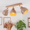 Brunnen Ceiling Light brown, Wood like finish, Taupe, 3-light sources