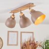 Brunnen Ceiling Light brown, Wood like finish, Taupe, 3-light sources