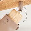 Brunnen Ceiling Light brown, Wood like finish, Taupe, 3-light sources