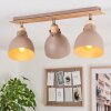 Brunnen Ceiling Light brown, Wood like finish, Taupe, 3-light sources