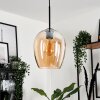 Vevino Pendant Light glass 20cm Amber, 1-light source