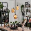 Vevino Pendant Light glass 20cm Amber, 3-light sources