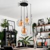 Vevino Pendant Light glass 20cm Amber, 3-light sources