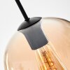 Vevino Pendant Light glass 20cm Amber, 3-light sources