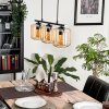 Lauden Pendant Light glass 15cm Amber, 3-light sources