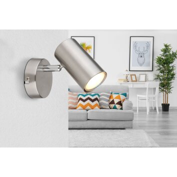 Globo ALLVI Wall Light matt nickel, 1-light source