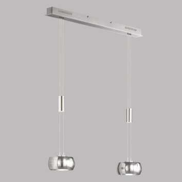 Fischer & Honsel Colette Pendant Light LED matt nickel, 2-light sources