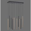 Paul Neuhaus FLUTE Pendant Light LED black, 10-light sources