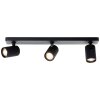 Brilliant Marty Ceiling Light black, 3-light sources