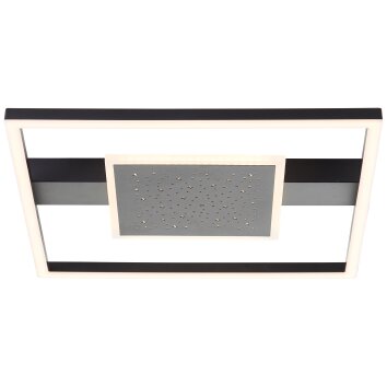 Brilliant Reno Ceiling Light LED black, 1-light source