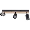 Brilliant Jello Wood Ceiling Light Ecru, black, 3-light sources