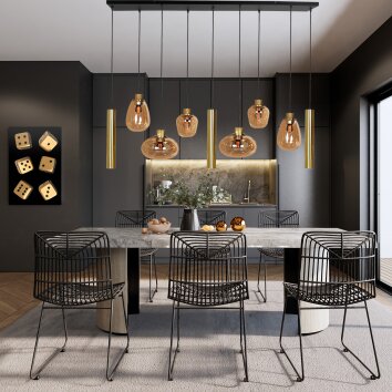 Steinhauer Reflexion Pendant Light LED, 9-light sources