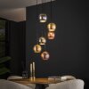 Print Pendant Light brown, black, 6-light sources
