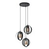 Turn Pendant Light anthracite, 3-light sources