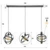 Cosmos Pendant Light anthracite, 3-light sources