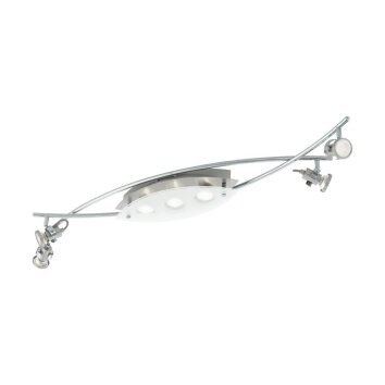 Eglo TUKON Ceiling Light LED chrome, matt nickel, 7-light sources