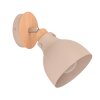 Eglo ARRECIFE Wall Light Wood like finish, matt nickel, 1-light source