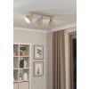 Eglo ARRECIFE Ceiling Light Wood like finish, matt nickel, 3-light sources