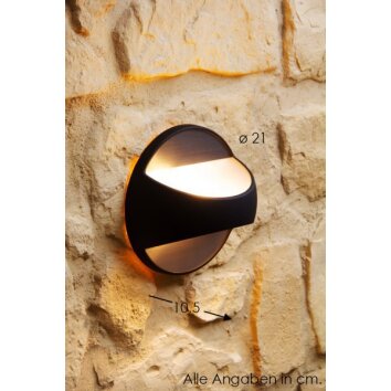 Nordlux TWIN outdoor wall light black, 1-light source