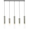Brilliant Glasini Pendant Light black, 5-light sources